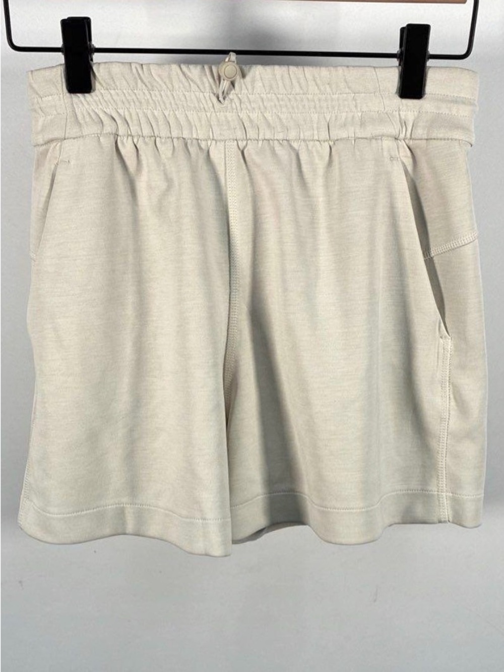 Lululemon Beige Softstreme High-Rise 4" Shorts